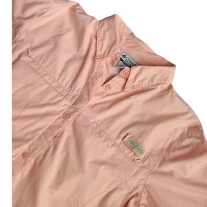 Columbia Women's Flamingo Bay short sleeve button up shirt size Medium